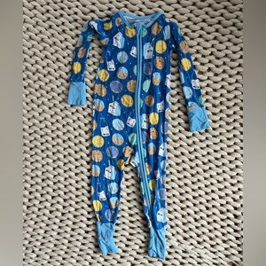 Little Sleepies Blue Cookies & Milk Zippy 12-18m